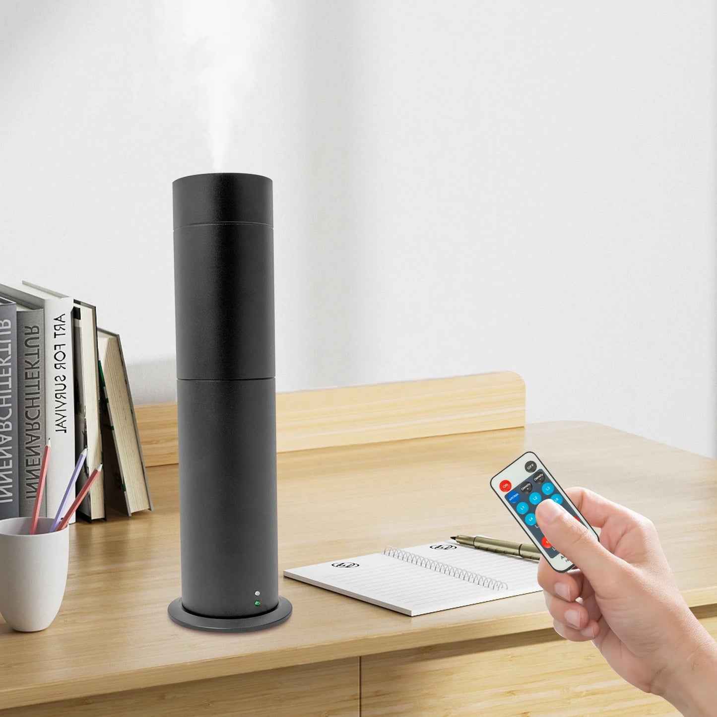 Smart Scent Diffuser with Bluetooth & Remote Control | 120ml Aluminum Alloy Essential Oil Diffuser | 6 Levels, for Home & Office