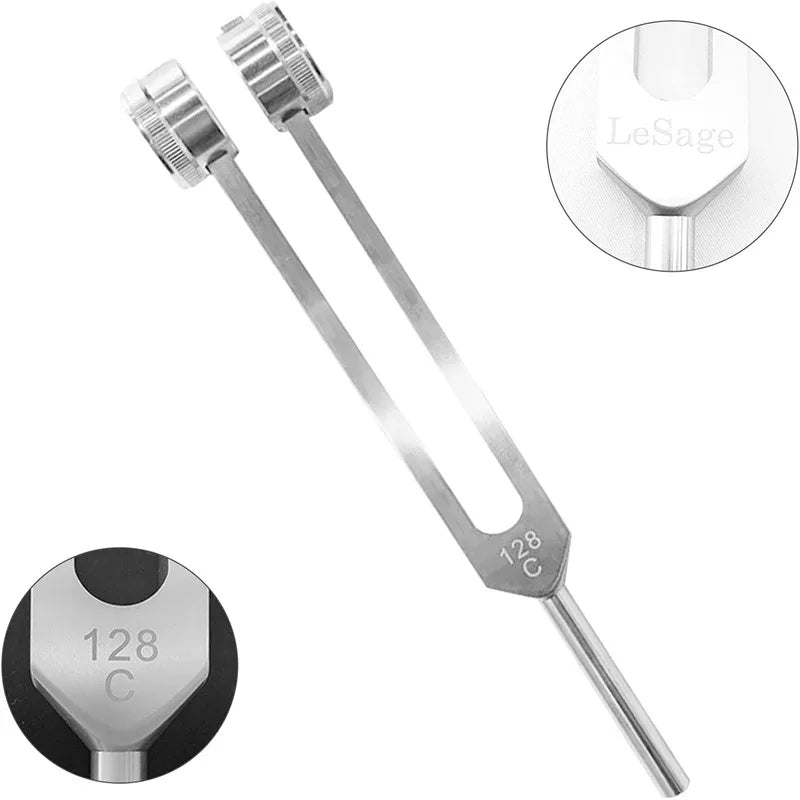 128 Hz Tuning Fork Set Chakra Healing And Stress Relief