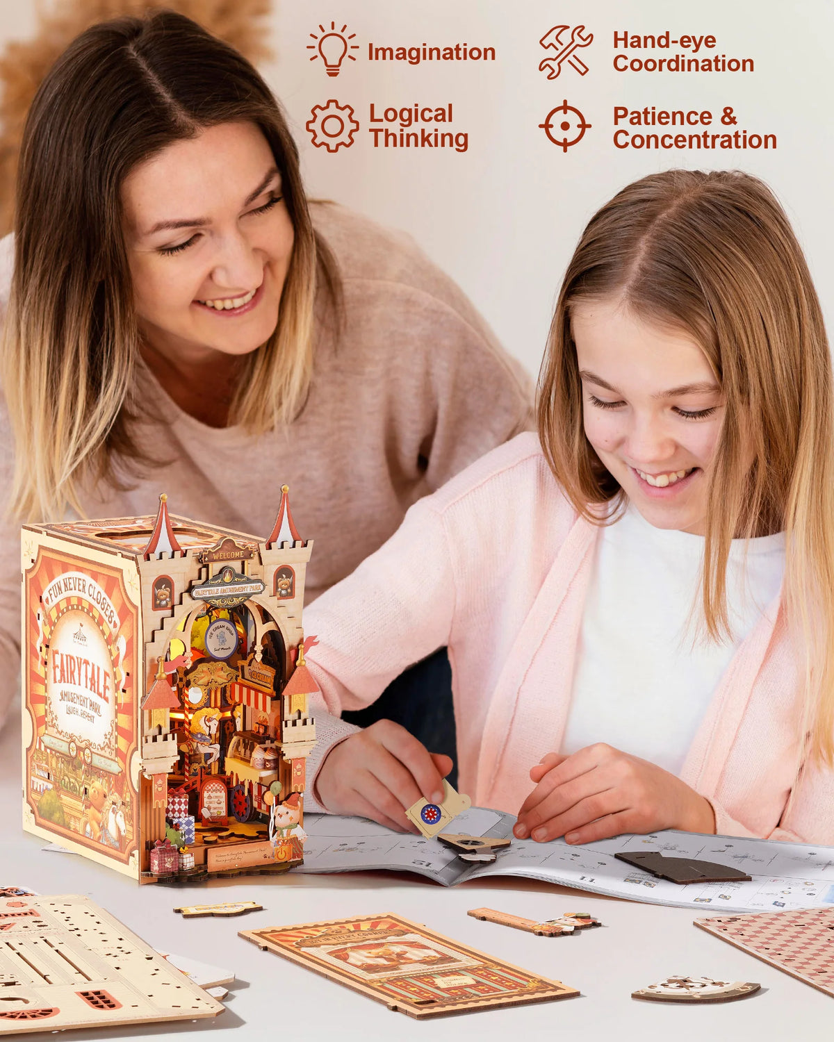 Rolife Fairytale Amusement Park DIY Book Nook Kit With LED