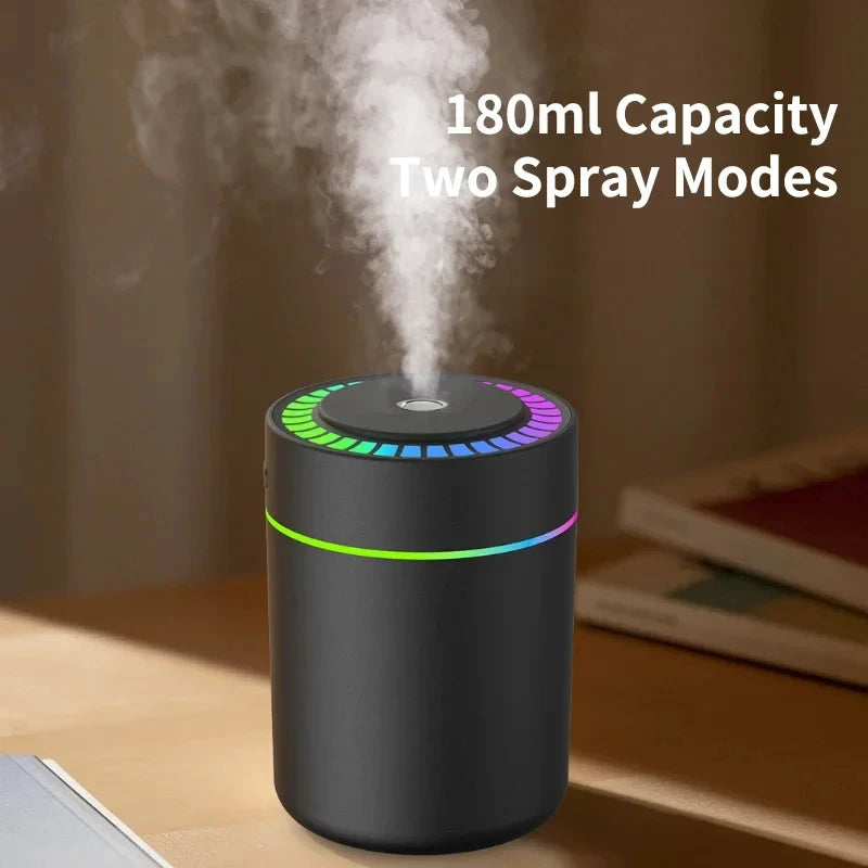 Mini USB Air Humidifier Aroma Diffuser With Lights
