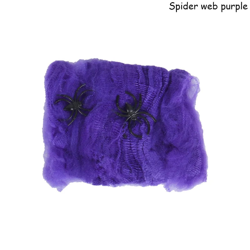 Artificial Spider Web Halloween Decoration For Haunted House Parties