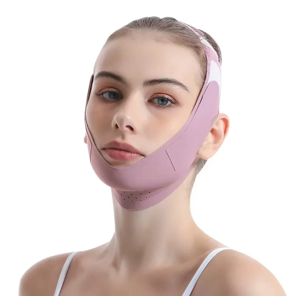 V Shape Facial Lift Band Breathable Reusable Double Chin Reducer Daily Skin Care