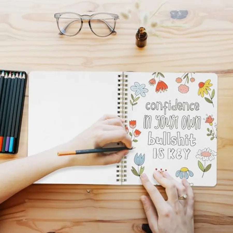 Relaxing Coloring Book Set For Adults And Teens Stress Relief