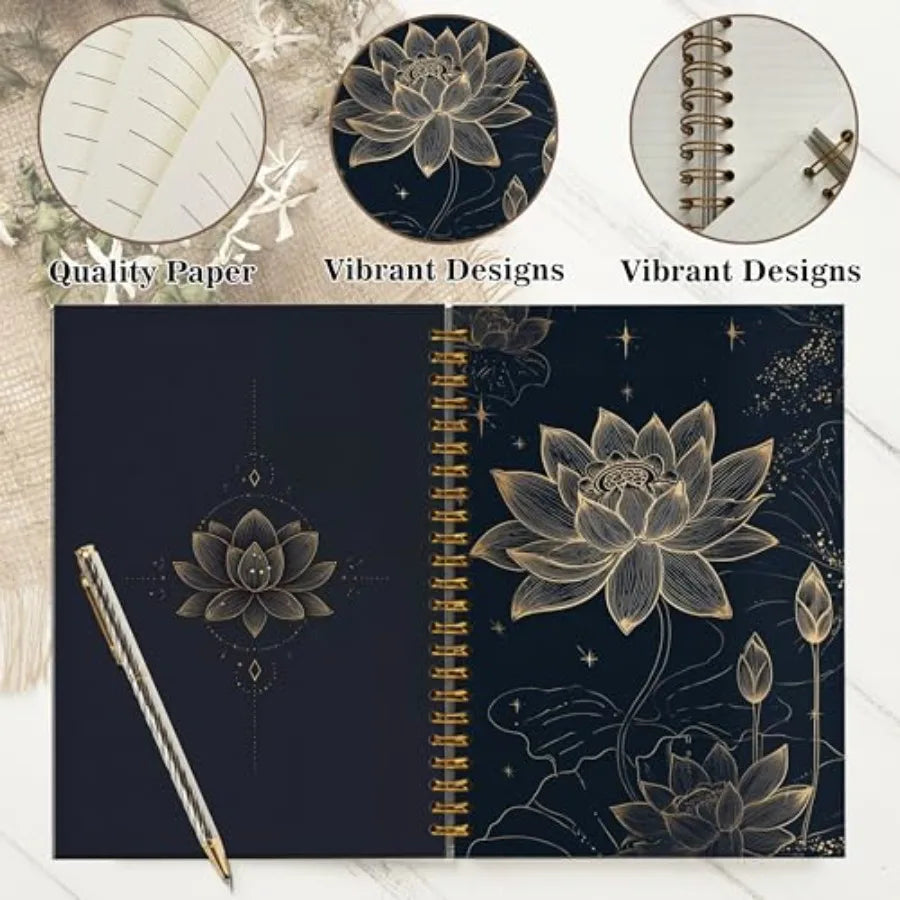 Lotus Meditation Journal For Mindfulness And Spiritual Inspiration