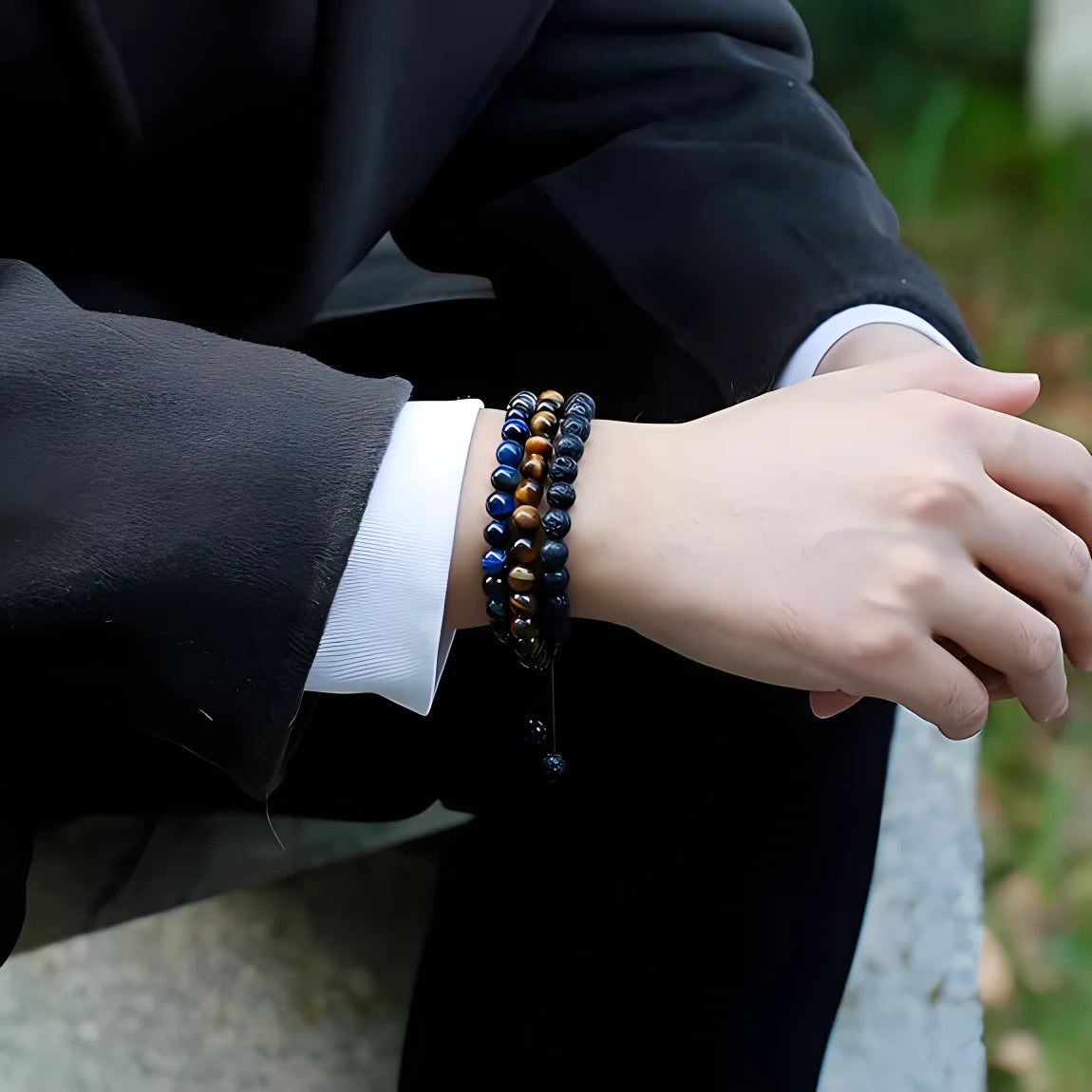 3 Style 8mm Natural Handmade Bracelets