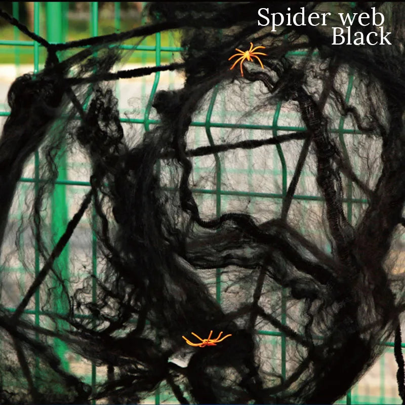 Artificial Spider Web Halloween Decoration For Haunted House Parties