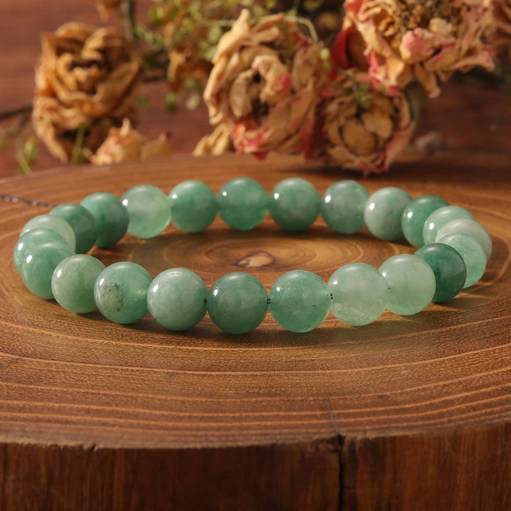 Genuine Jade Natural Stone Beaded Bracelet For Modern Style