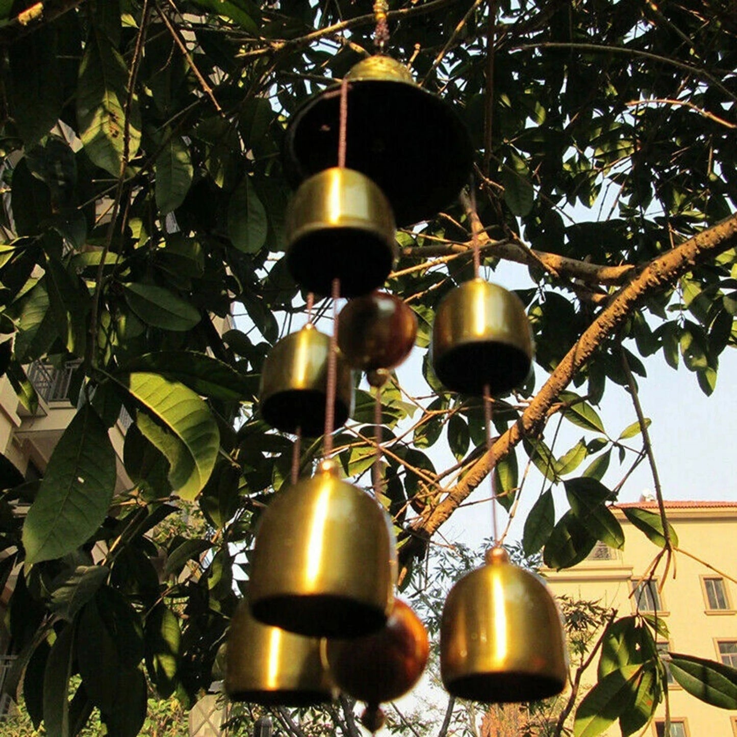 Xiangyanghua 6 Copper Bells Wind Chimes Outdoor Garden Decor