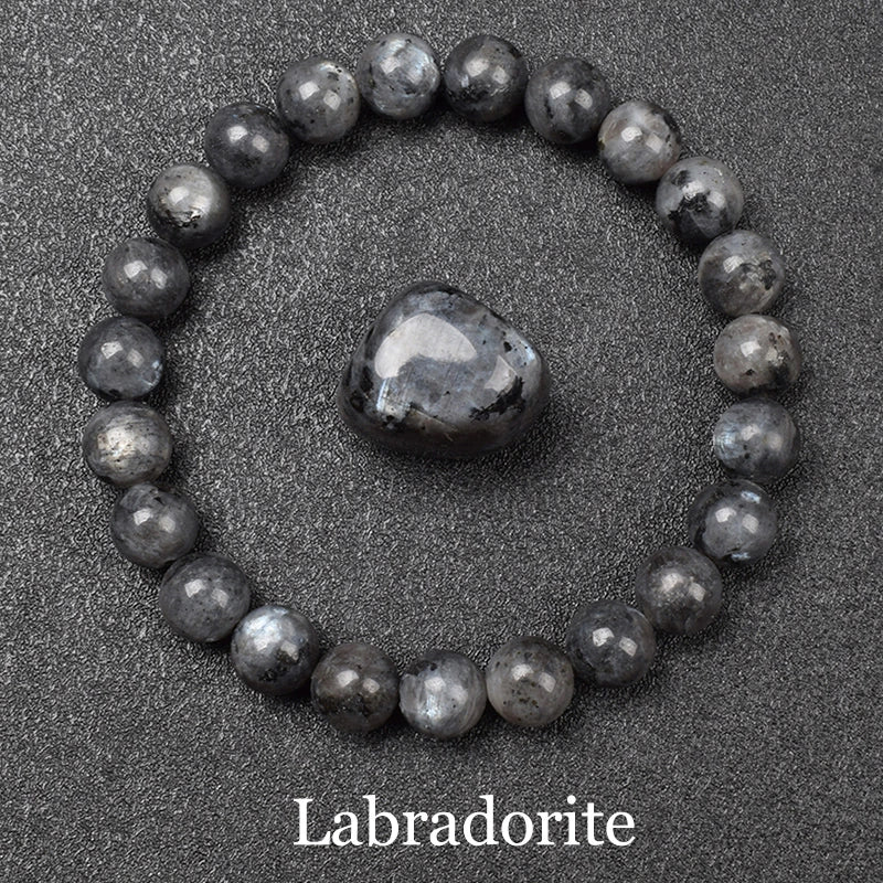 QLDDDstar Natural Golden Obsidian Stone Beaded Bracelet For Men And Women