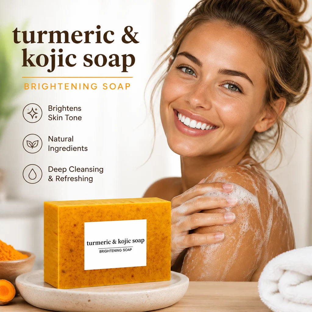 Natural Turmeric Facial And Body Cleansing Bar Handmade Herbal Soap