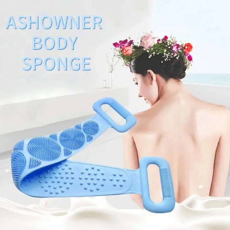 Silicone Scrubber Back Massager Exfoliating Sponge