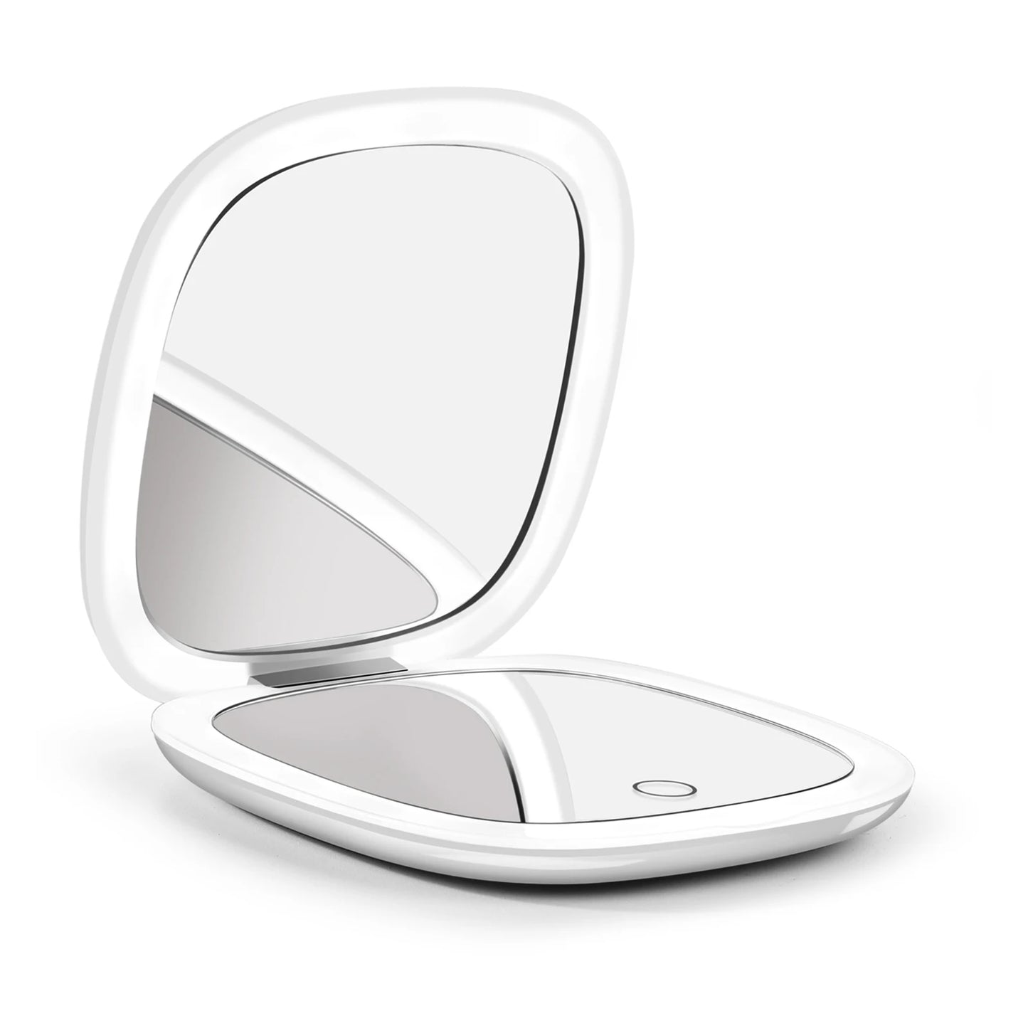 Portable Folding LED Makeup Mirror With 1X 10X Magnification