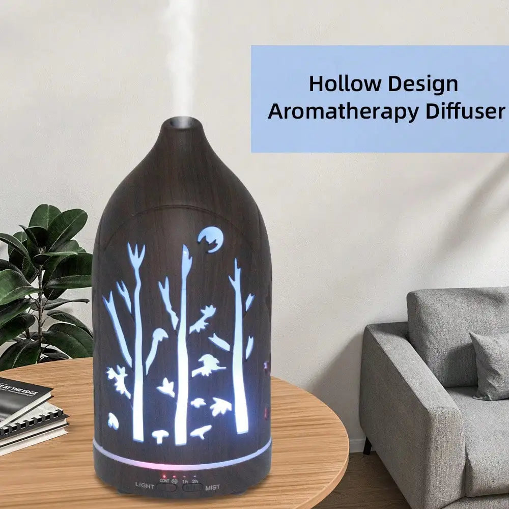 Ultrasonic Essential Oil Diffuser With Auto Shut Off Quiet Design