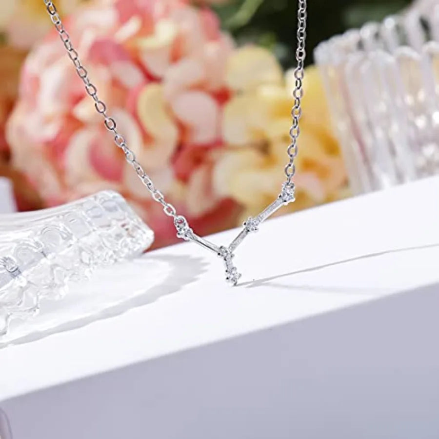 925 Sterling Silver Constellation Horoscope Necklace For Women