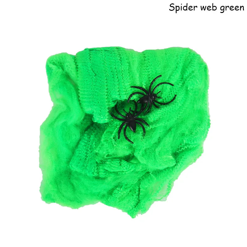 Artificial Spider Web Halloween Decoration For Haunted House Parties