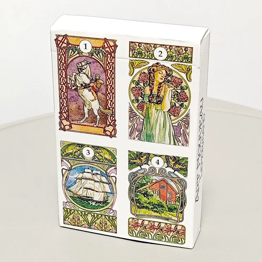 Art Nouveau Lenormand Oracle Card Deck With 36 Cards