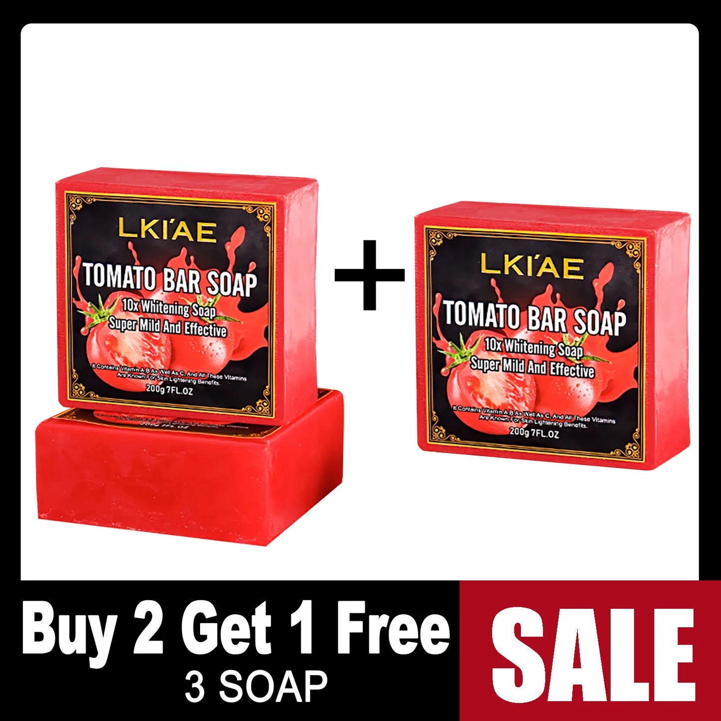 AILKE Tomato Fruit Scented Handmade Natural Bar Soap For Face