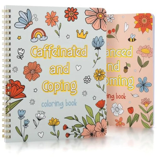 Relaxing Coloring Book Set For Adults And Teens Stress Relief