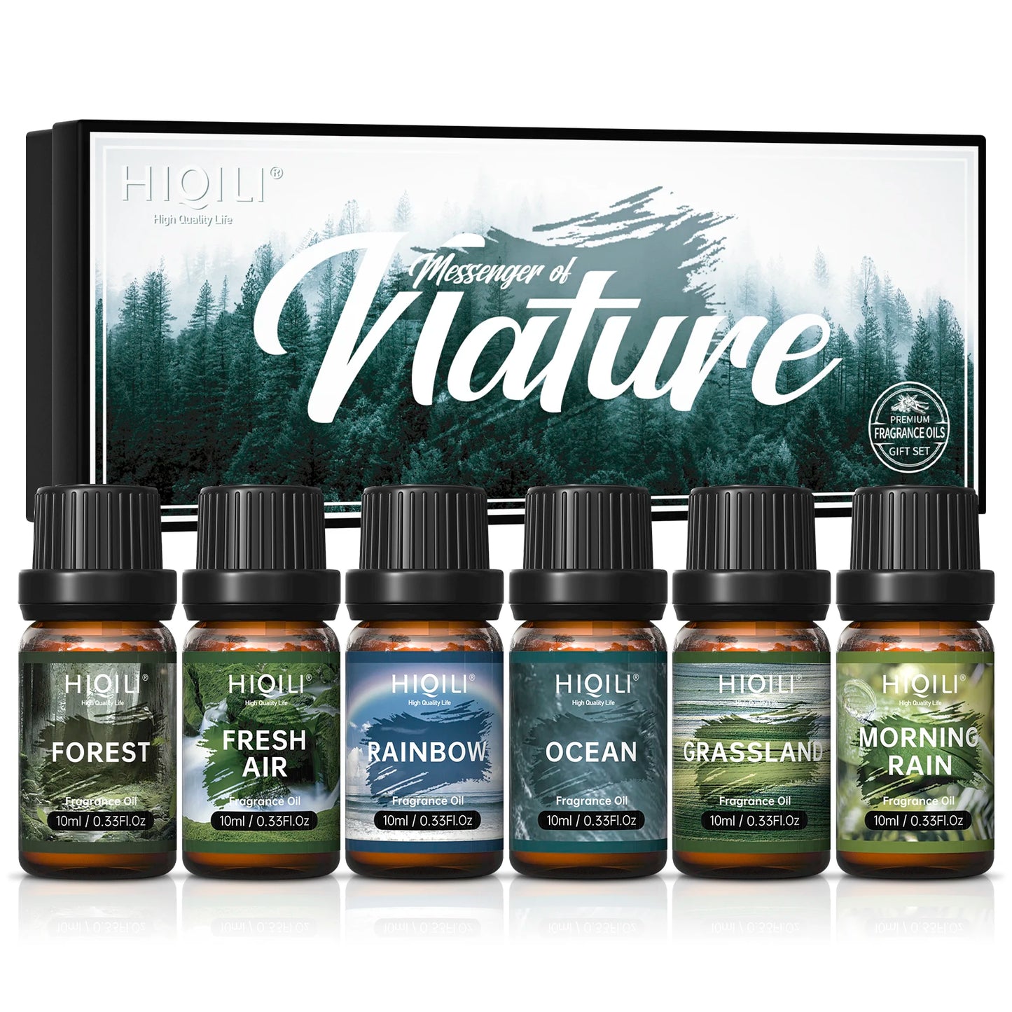 HIQILI Fragrance Oil Set 6 Pack Pure Perfume Oils Collection