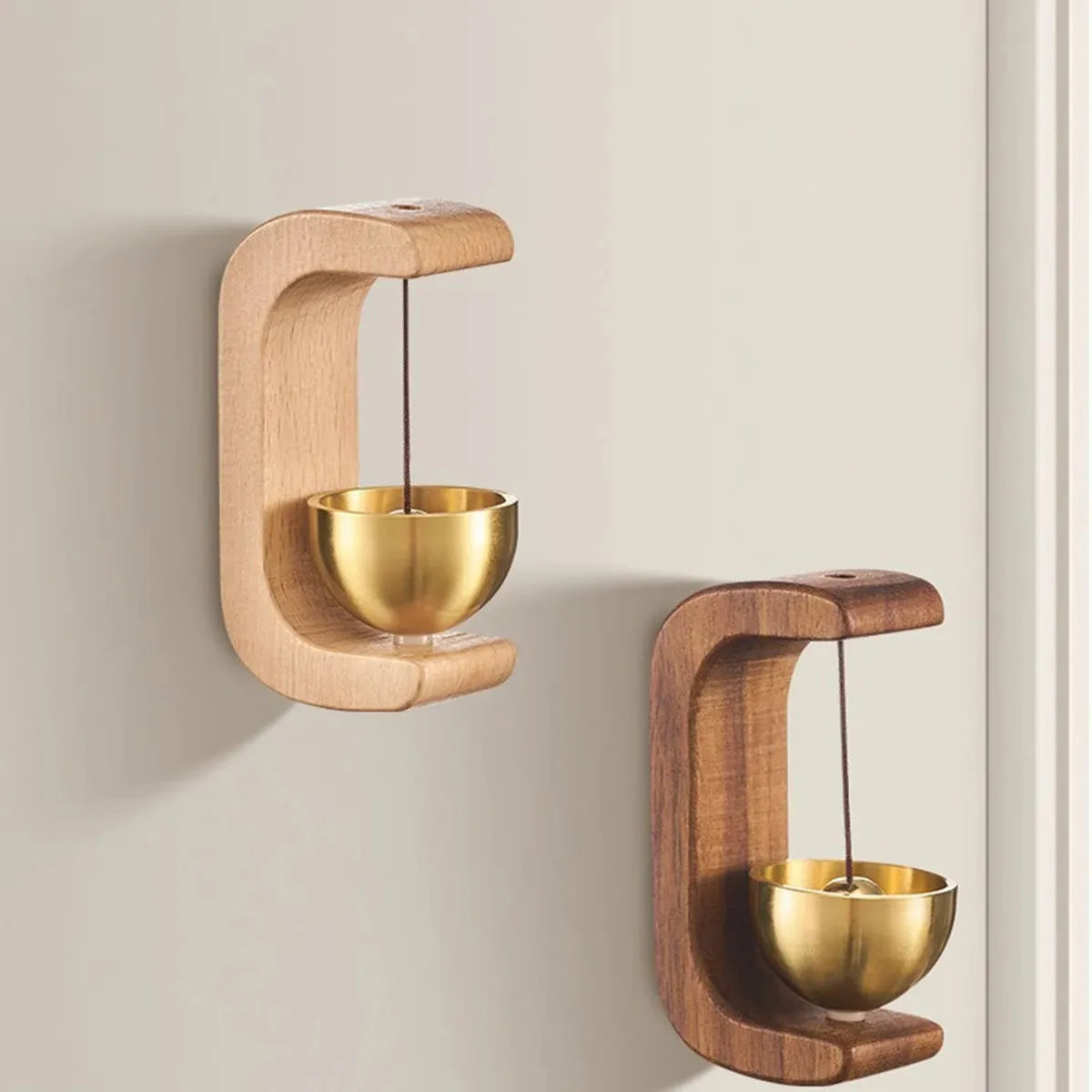 Hanging Japanese Wooden Wind Chime Wireless Doorbell