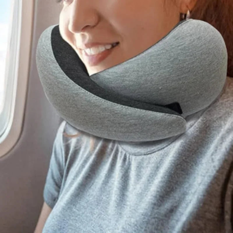 Travel Neck Pillow Car Neck Memory Foam Pillow U-Shaped Portable Auto Headrest Pillow Adjustable Traveling Sleeping Neck good