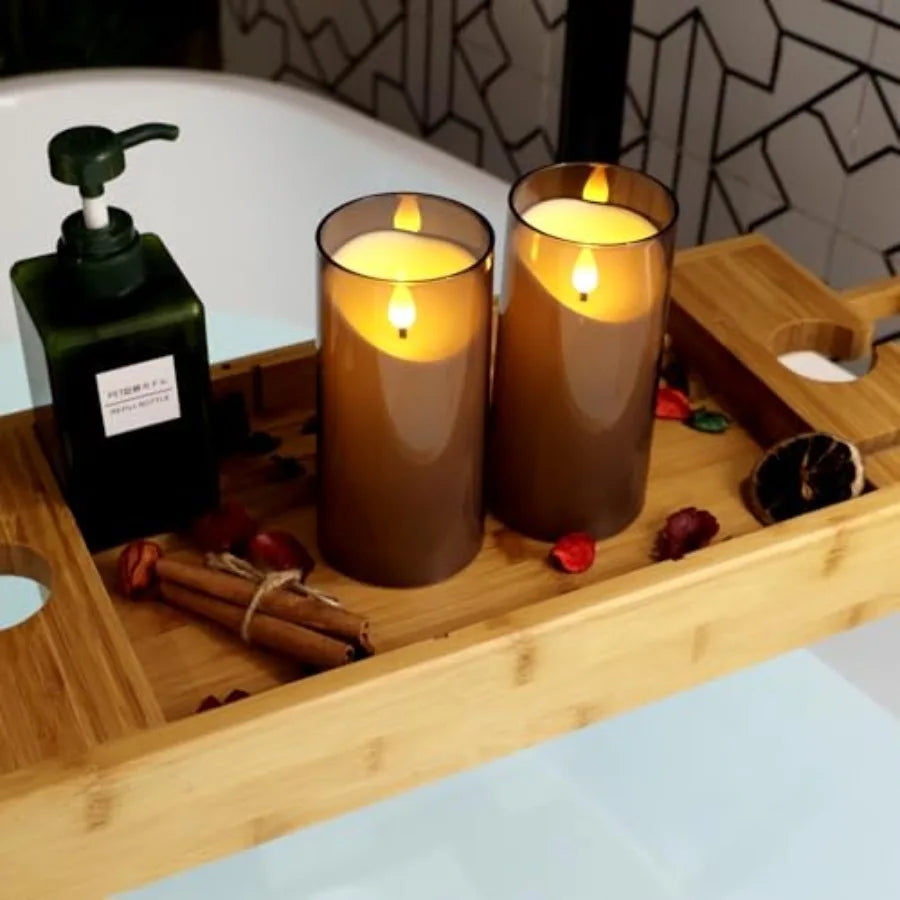 Flameless Candles With Remote Timer 3D Wick Battery LED Pillar