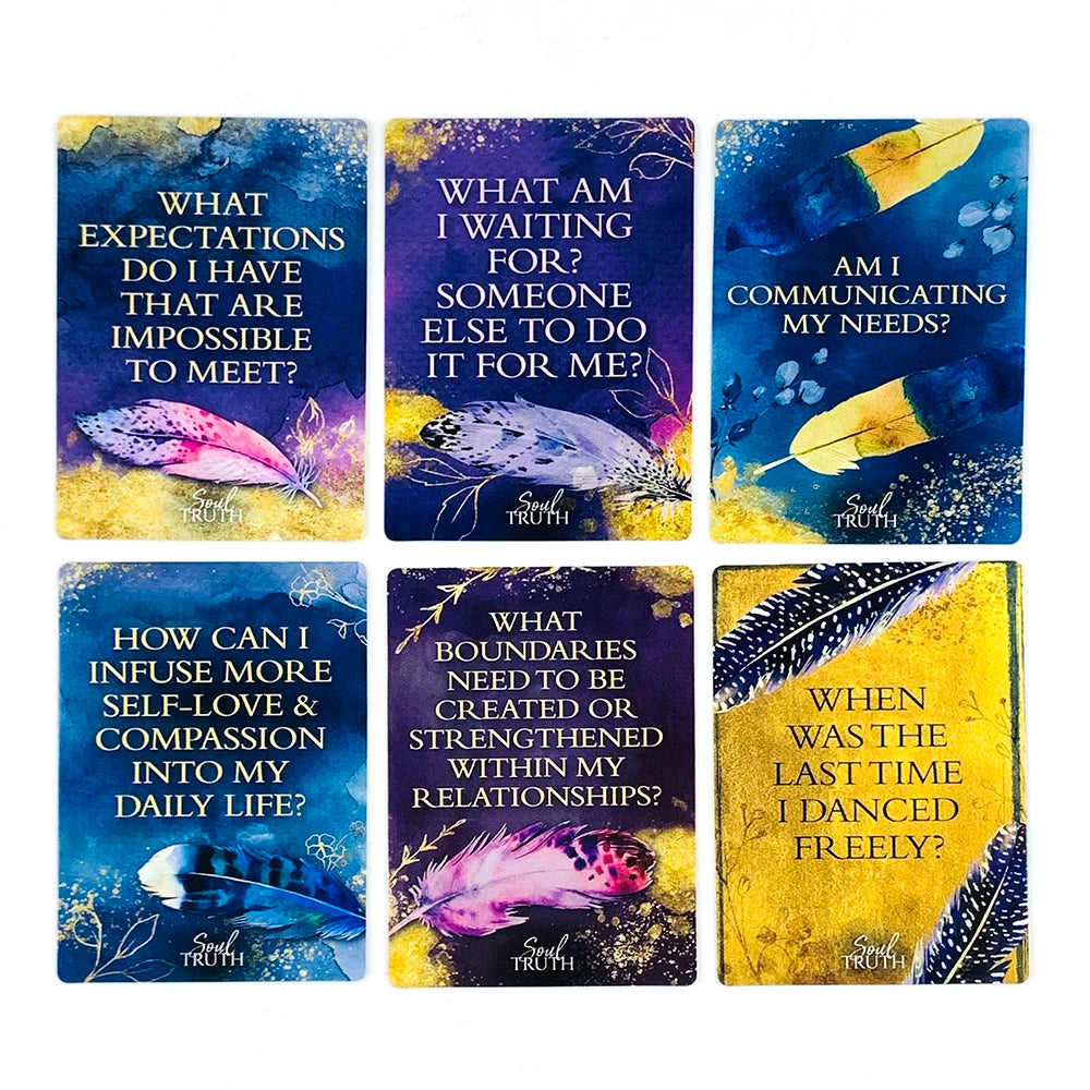 Soul Truth Self Awareness Oracle Cards Deck Daily Questions Transformation
