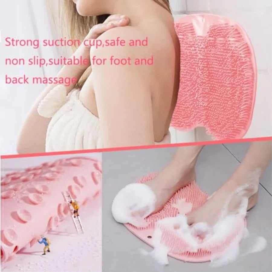 Silicone Shower Feet And Back Scrubber Mat