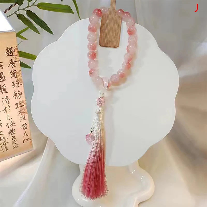 Tibetan Buddhist Jade Stone Mala Bracelet And Necklace Set