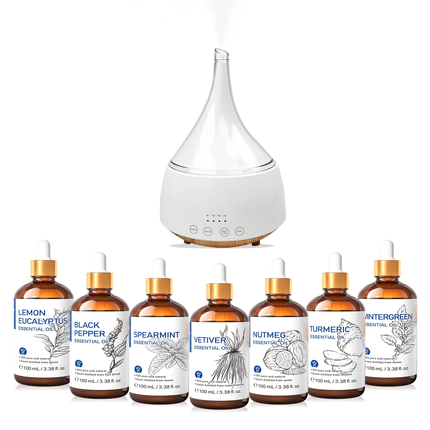 HIQILI Pure Essential Oil Mix for Diffuser Aromatherapy