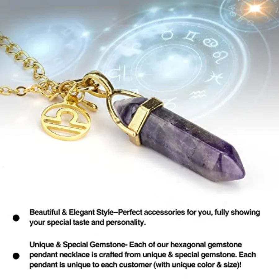 Crystals Healing Stone Gift Set With Soy Wax Zodiac Candles