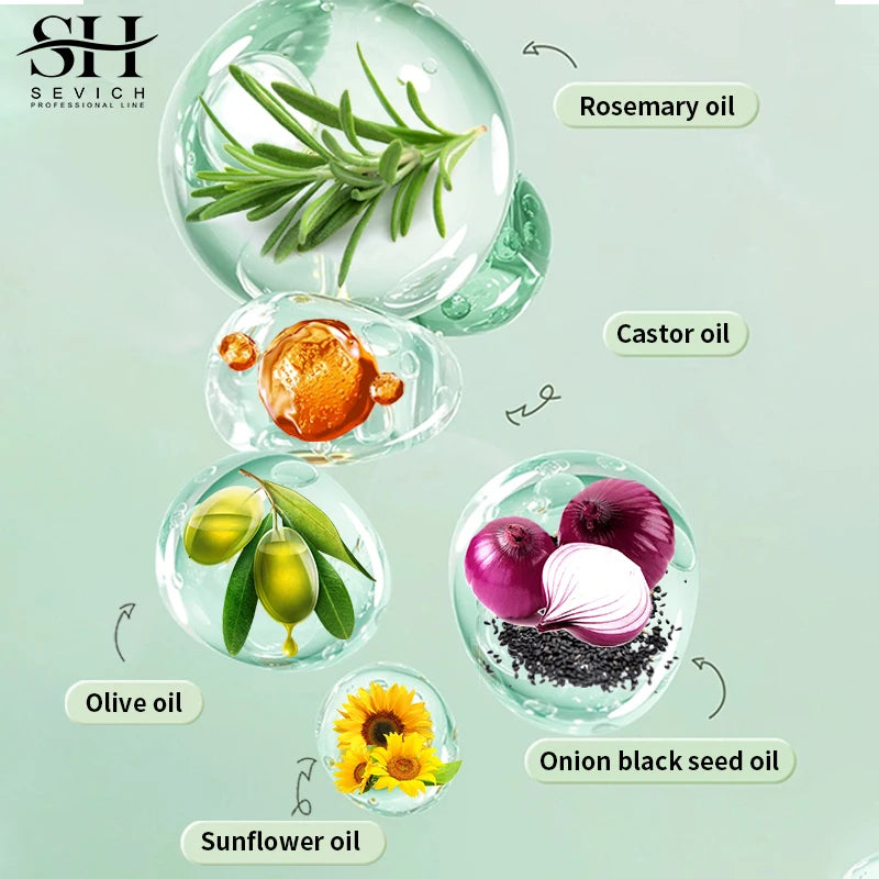 Sevich Ayurvedic Hair Growth Oil for Strong Roots and Regrowth