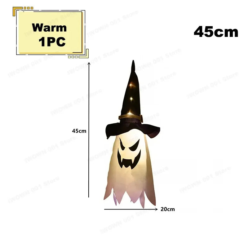 Hanging Ghost Halloween Decoration With LED Lights For Outdoor Decor