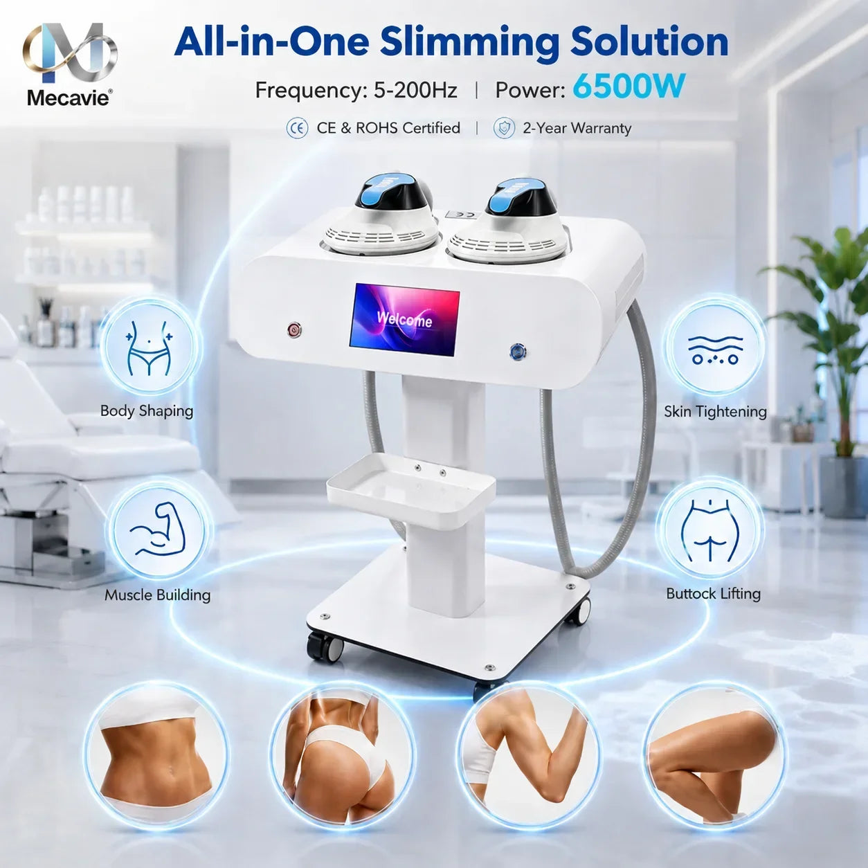 Emsnova 200Hz 15T EMS Body Shaping Machine For Home Use