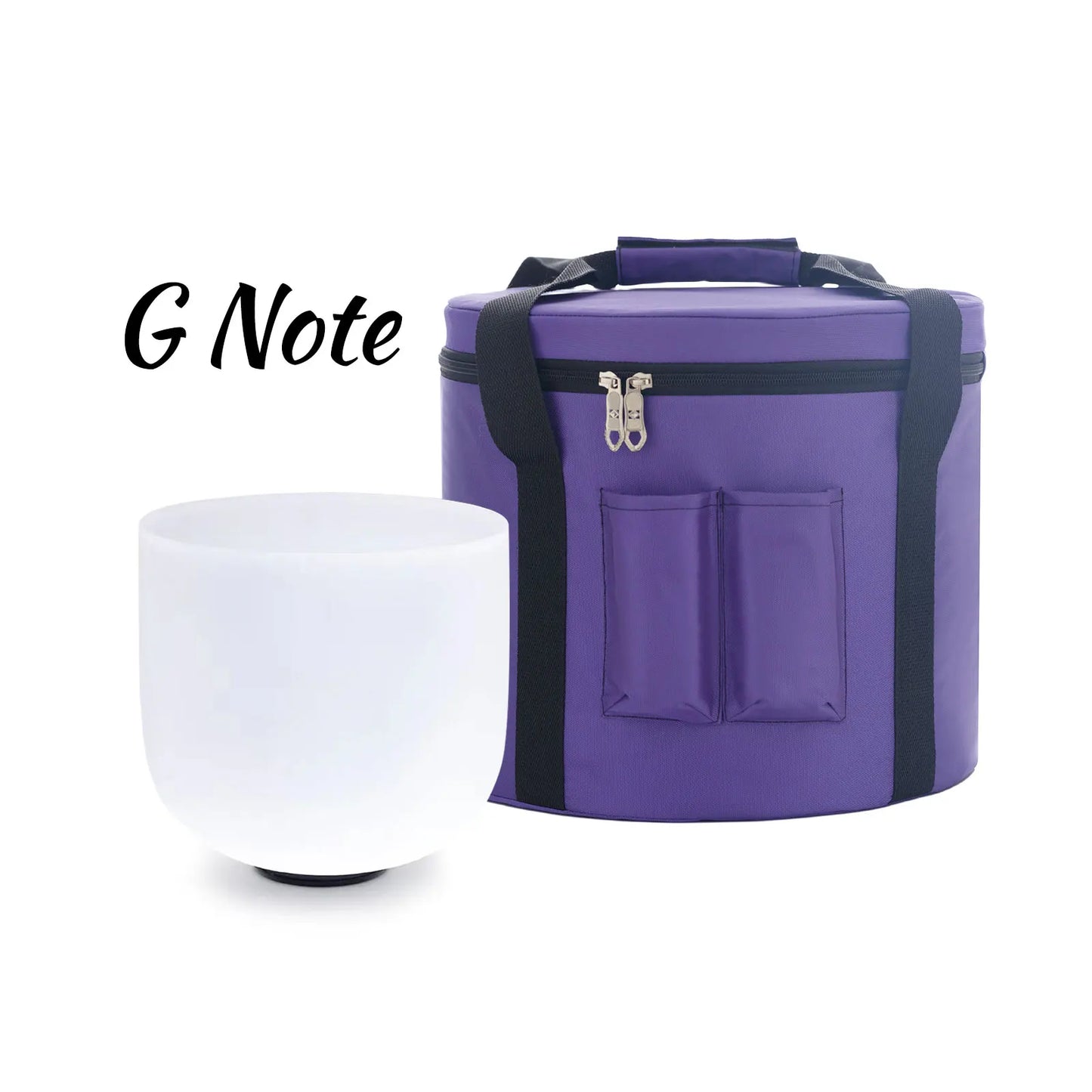 KVKA Chakra Frosted Quartz Crystal Singing Bowl Set With Mallet