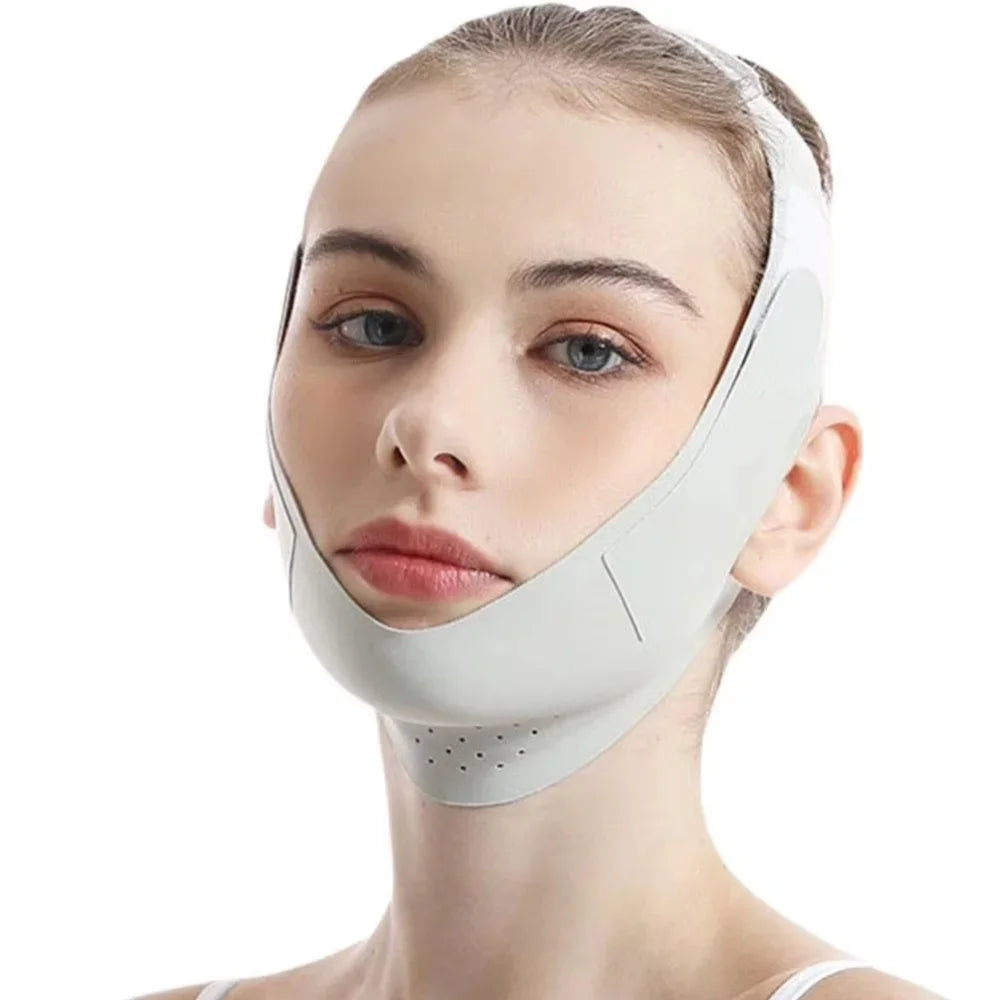 V Shape Facial Lift Band Breathable Reusable Double Chin Reducer Daily Skin Care