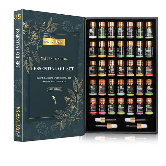 MAYJAM 35Pcs Essential Oils Set For Humidifier Diffuser