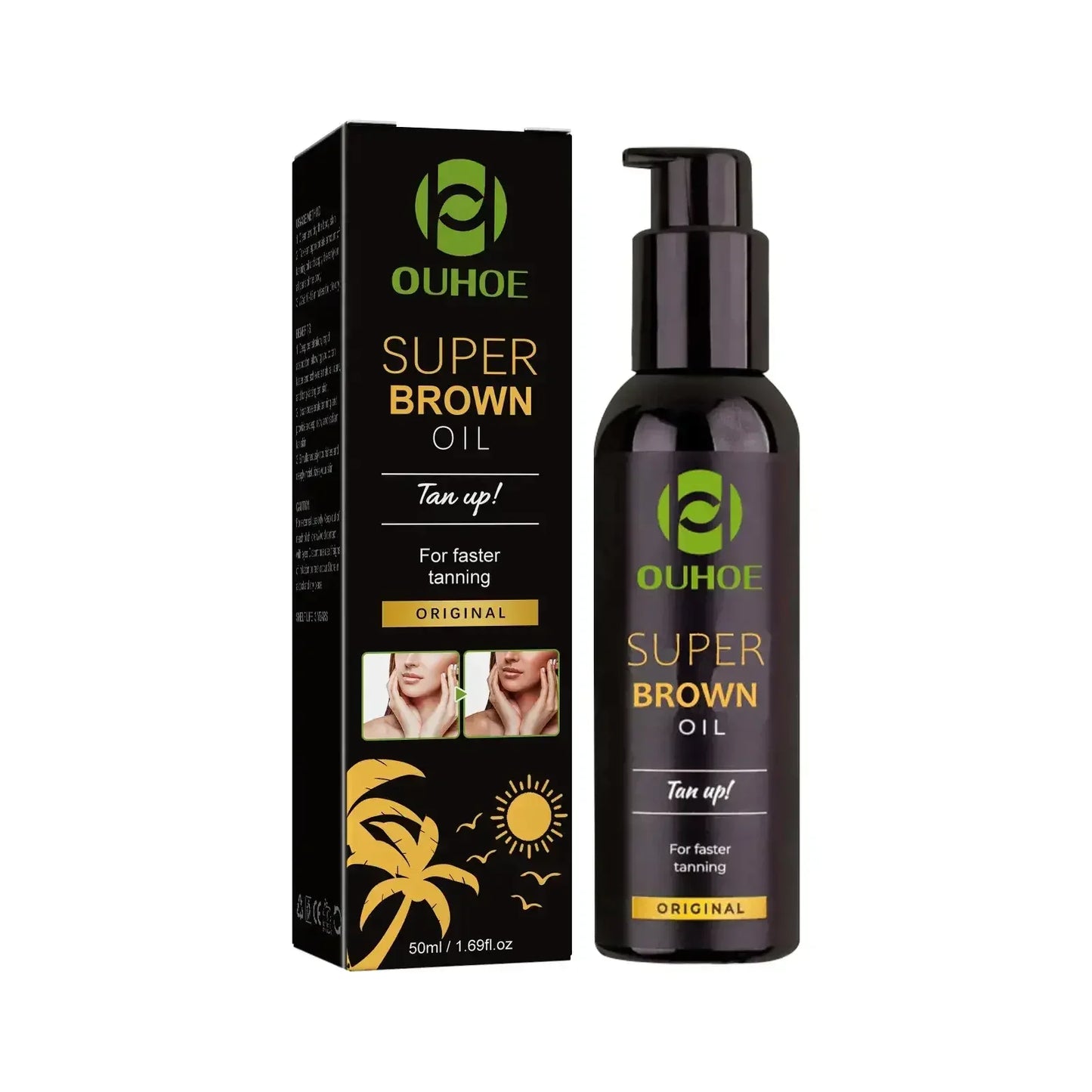 Ouhoe Intensive Sunless Tanning Oil For Bronzing Glow