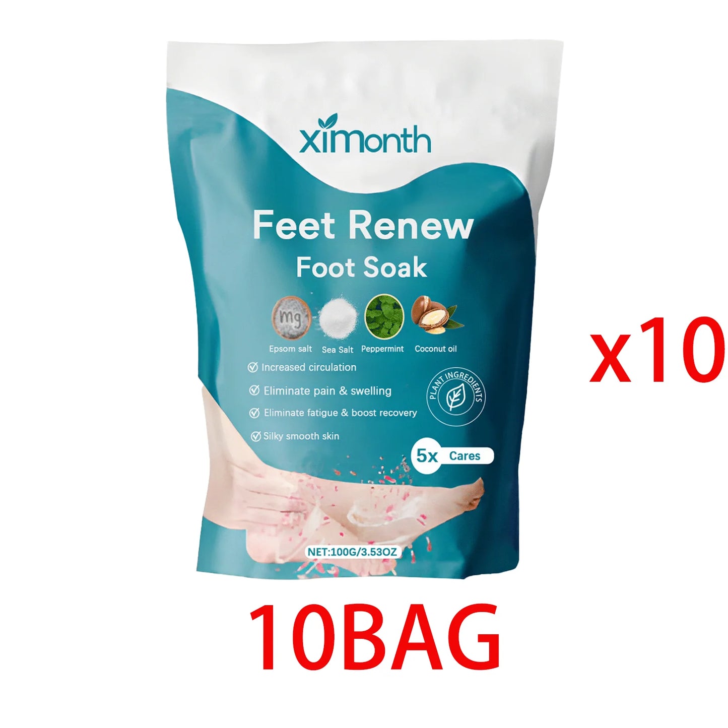 Foot Bath Salts Relaxing Magnesium Soak Tired Feet
