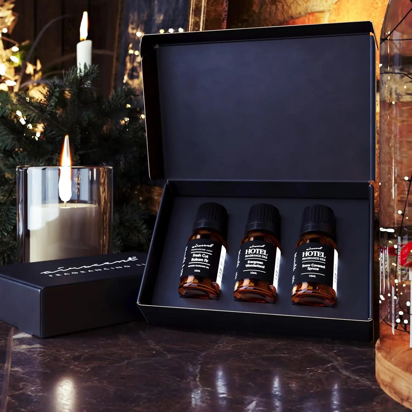 Christmas Tree Diffuser Oils 3 Pack Evergreen Balsam Fir Spruce