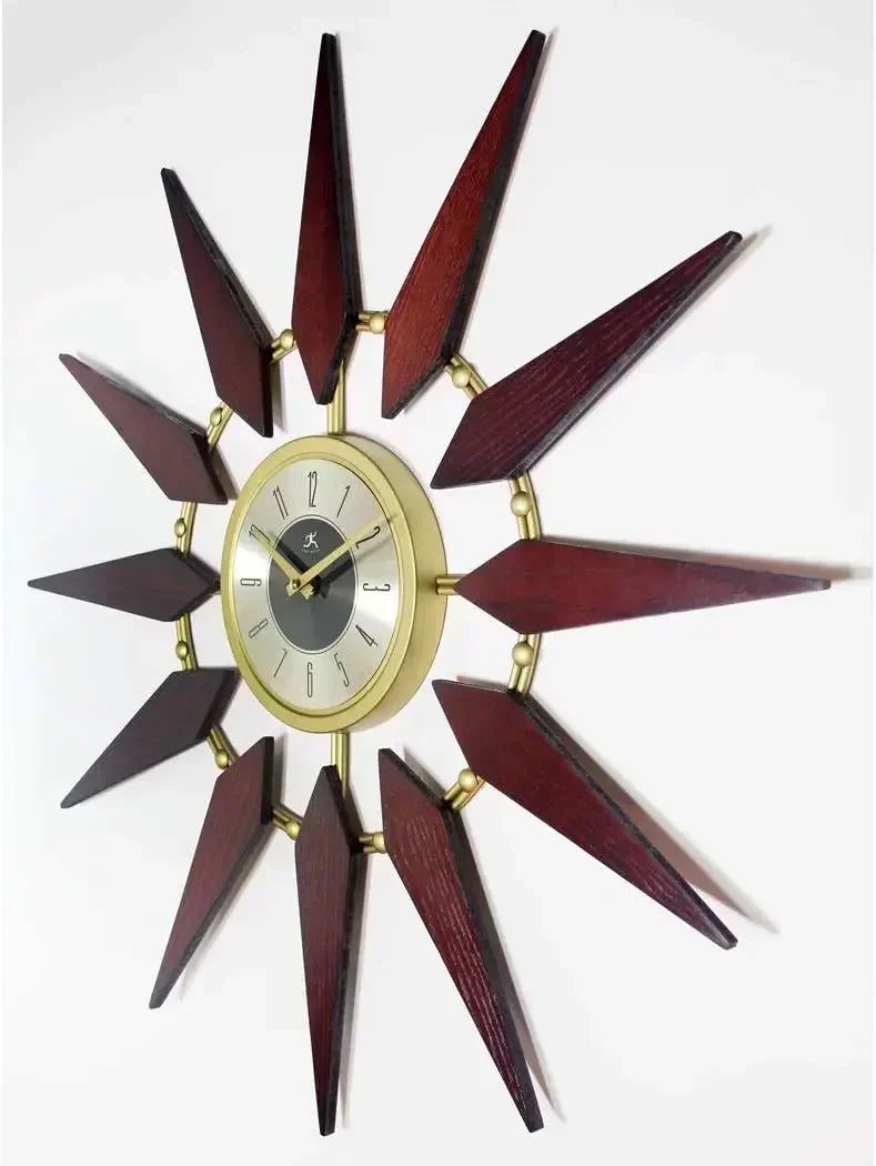 Orion Starburst Wall Clock Mid Century Modern 30 inch