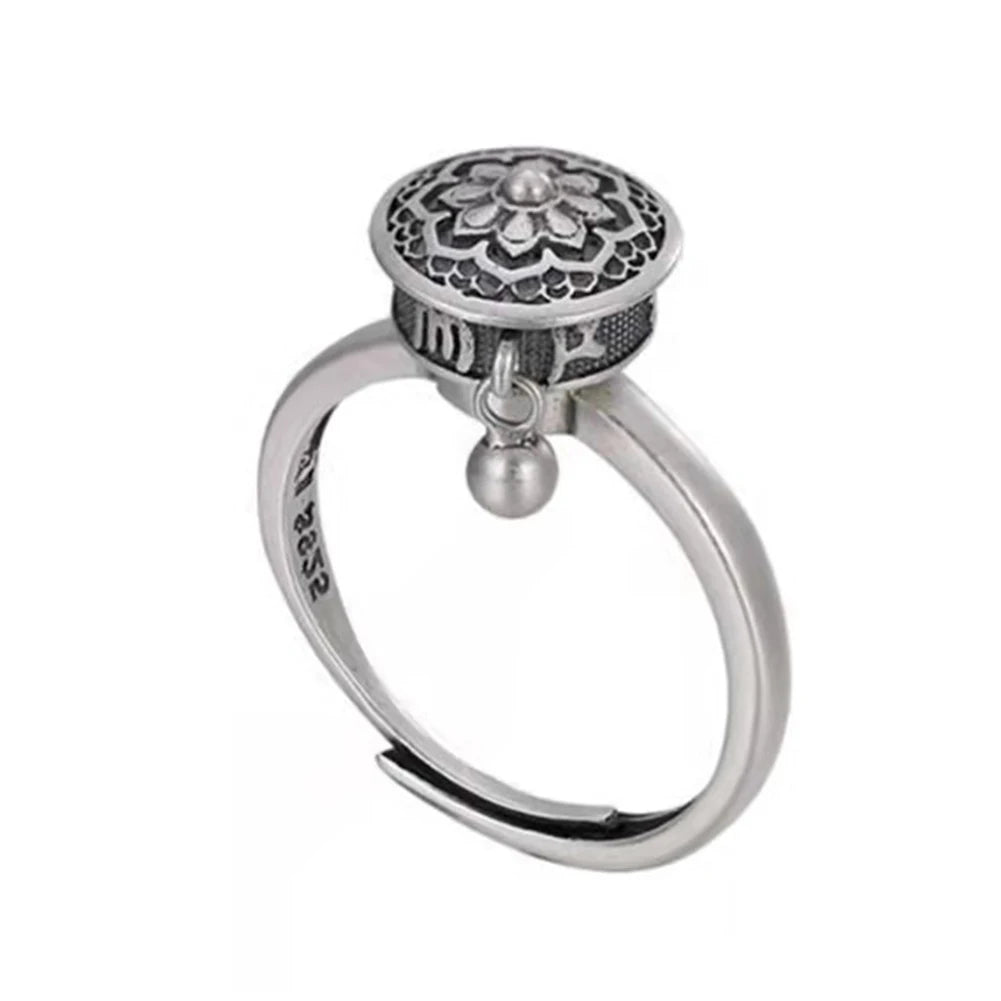 Rotation Lotus Anti Stress Ring For Anxiety Relief Unisex