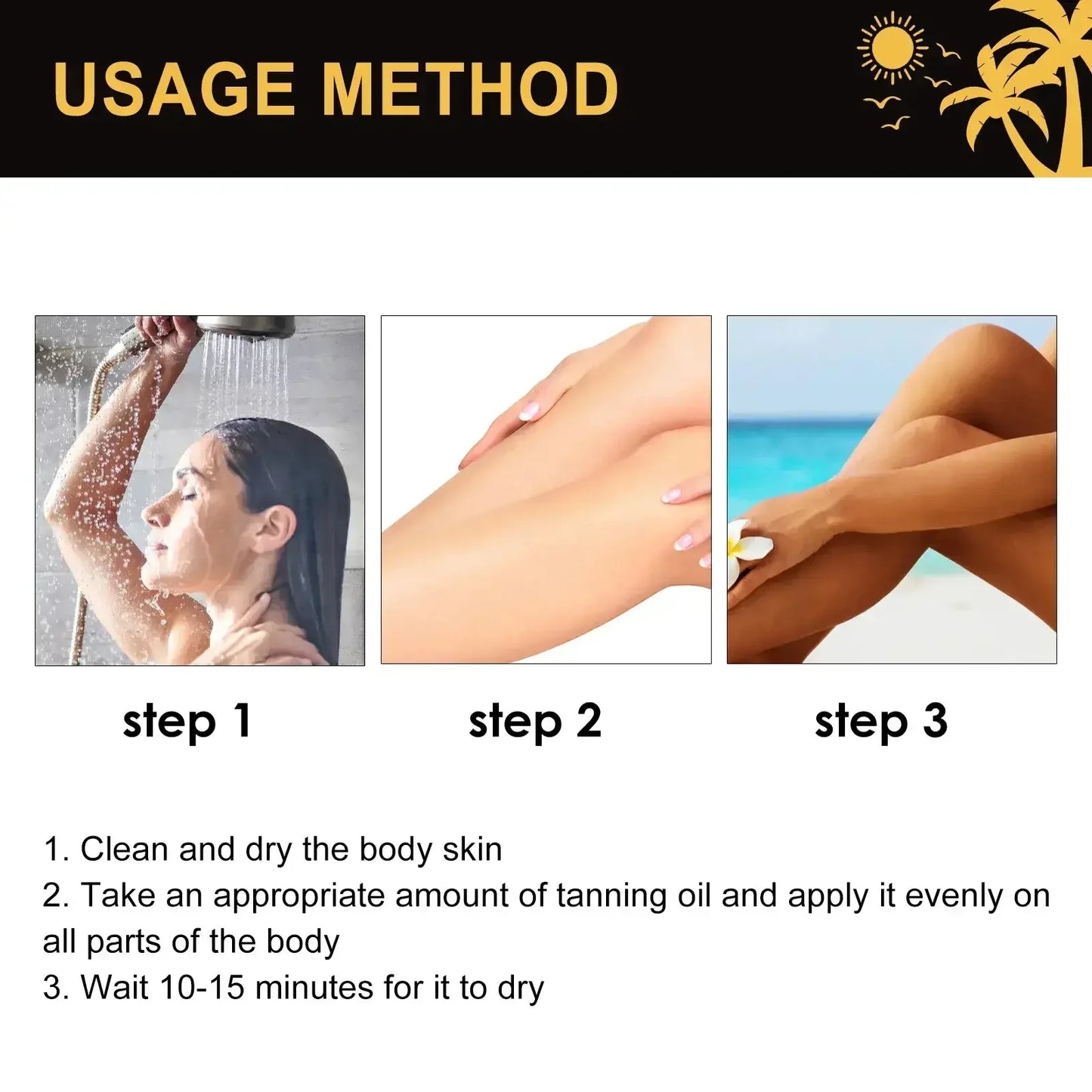 Ouhoe Intensive Sunless Tanning Oil For Bronzing Glow