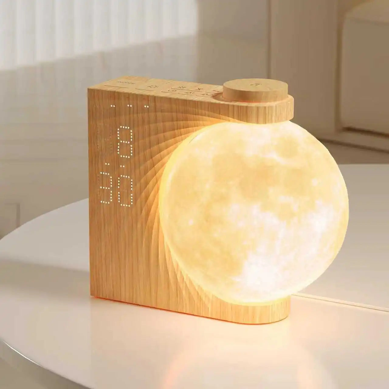 RETEYUNG Sunrise Alarm Clock For Heavy Sleepers With Moonlight