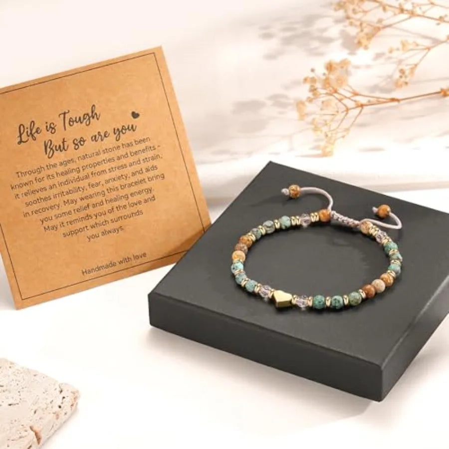 Healing Natural Stone Bracelet Gift For Women Thinking Of You