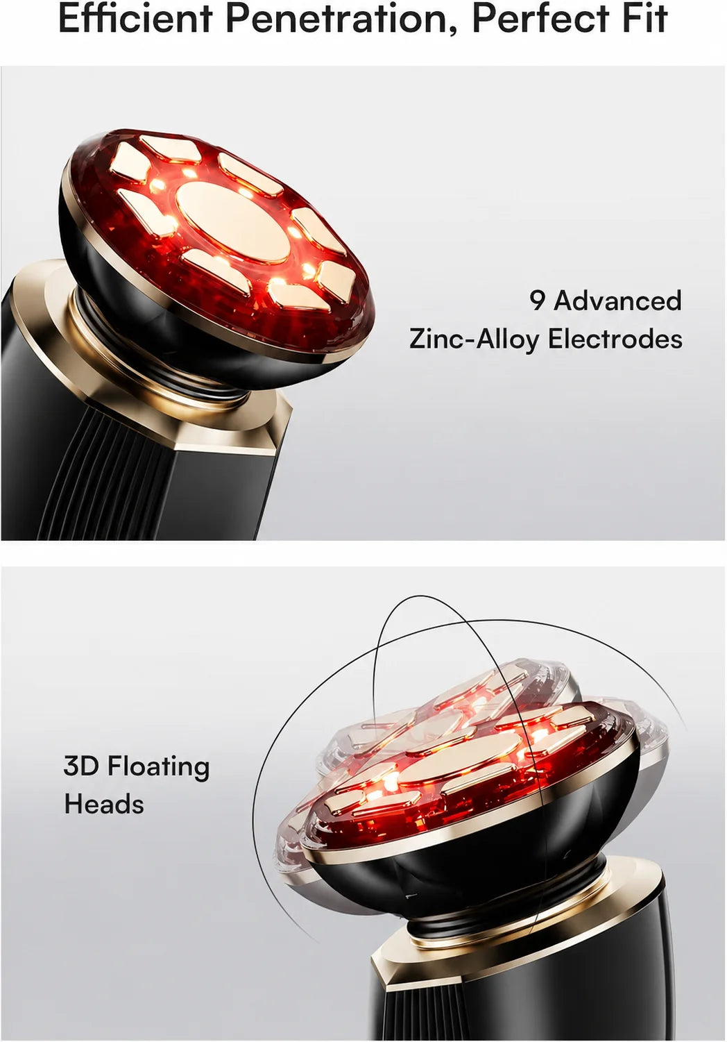 Three In One Red Light Facial And Neck Beauty Device
