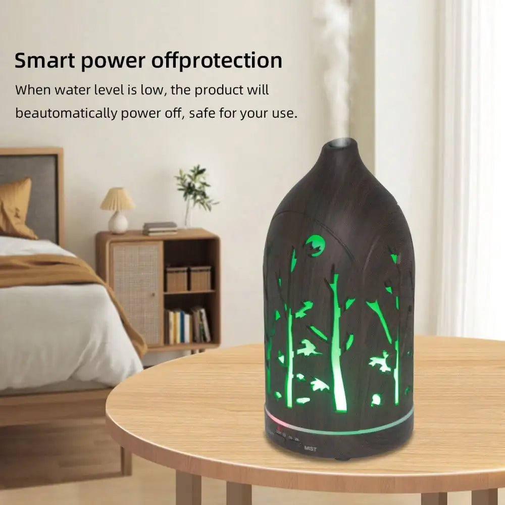 Ultrasonic Essential Oil Diffuser With Auto Shut Off Quiet Design