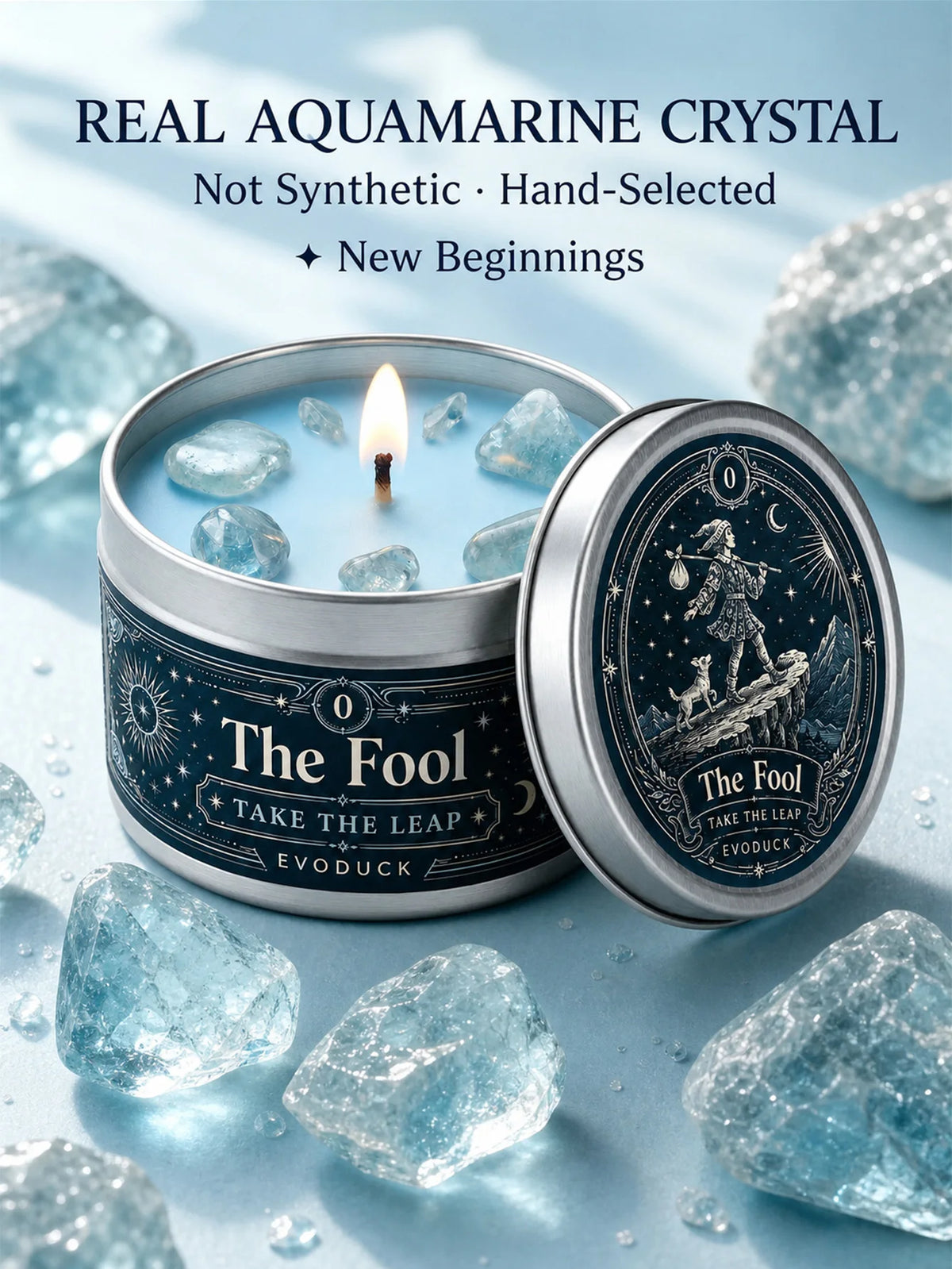 Evoduck The Fool Tarot Scented Candle For Spiritual Meditation