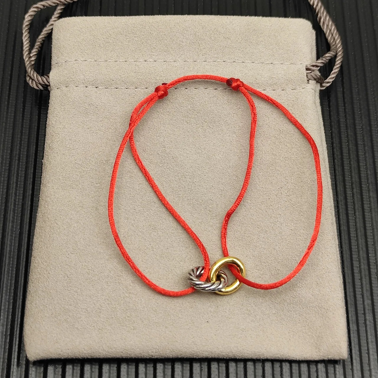 Lexington Double Ring Nylon Rope Bracelet For Men And Women