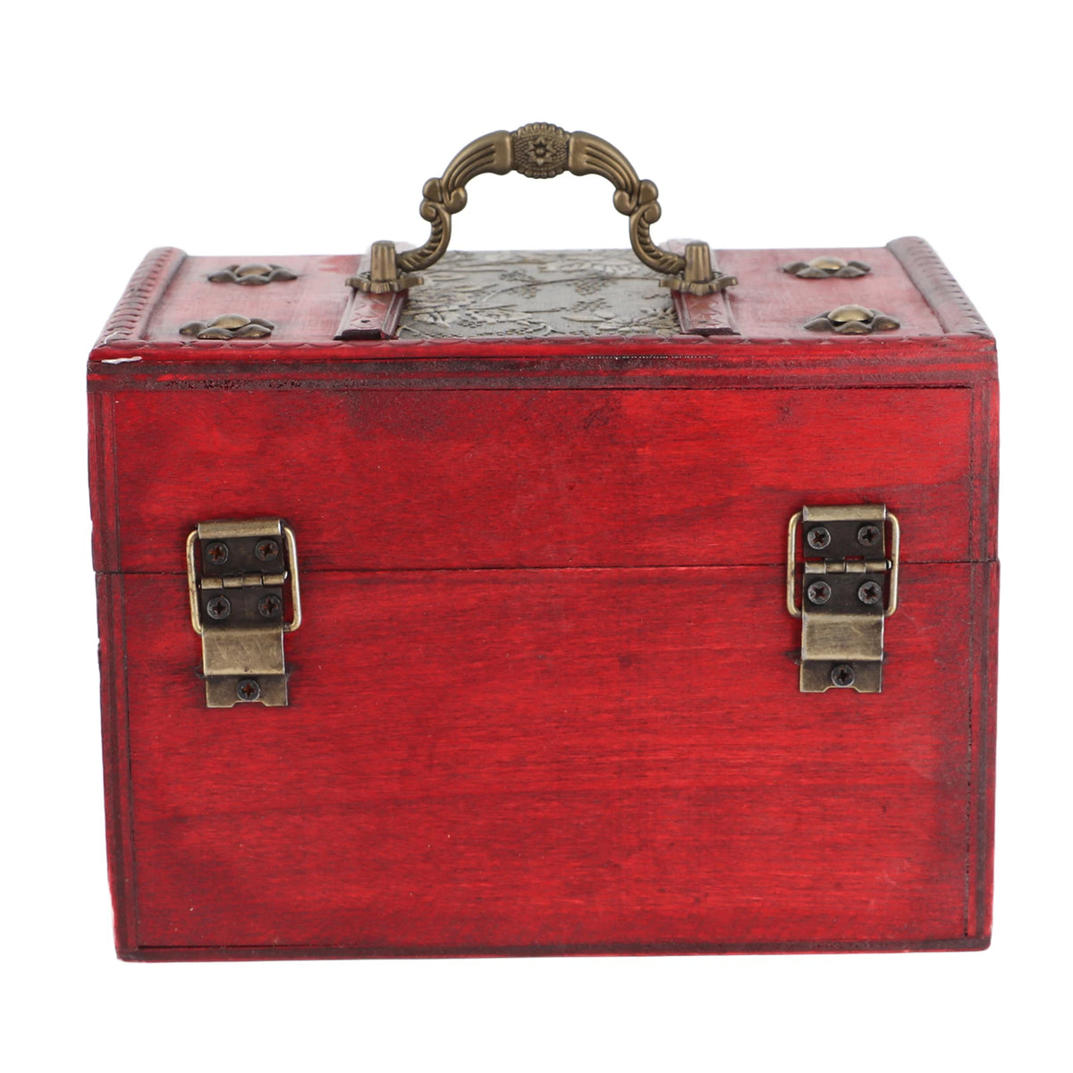 Portable Wooden Jewelry Display Box Organizer With Soft Lining